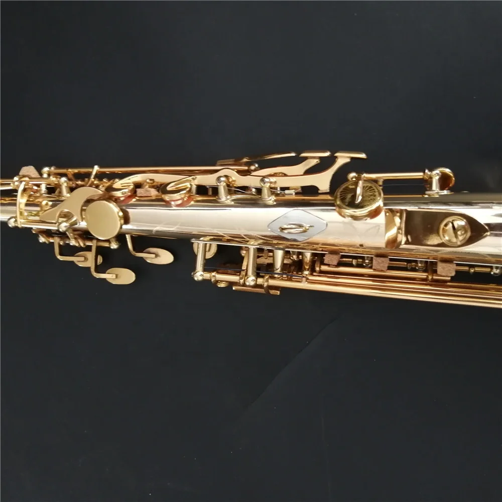 مادة الذهب والنحاس المهنية Bb لهجة سوبرانو الساكسفون