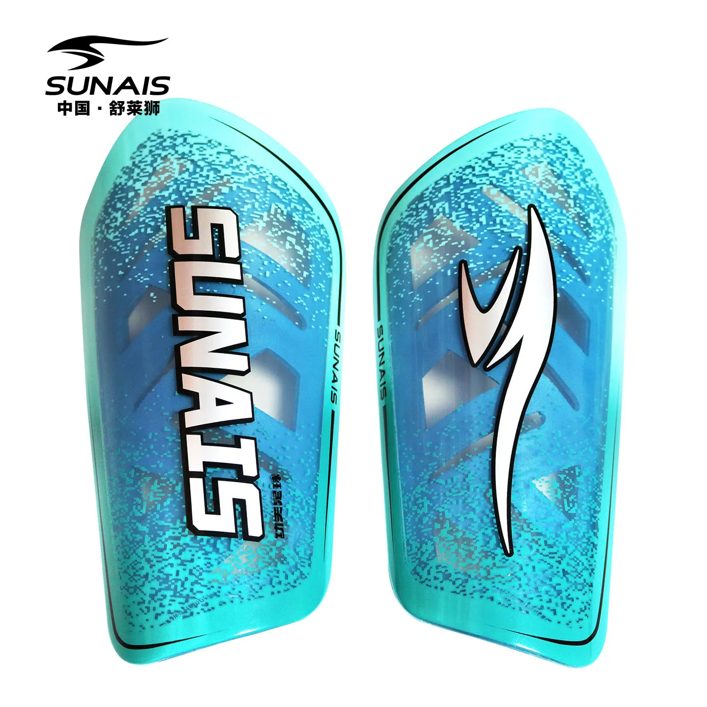 SUNAIS 537507 Football Shin Guards High Strength PP Shell EVA Buffer Foam Anti-collision Soccer Shinguard Sports Leg Protectio