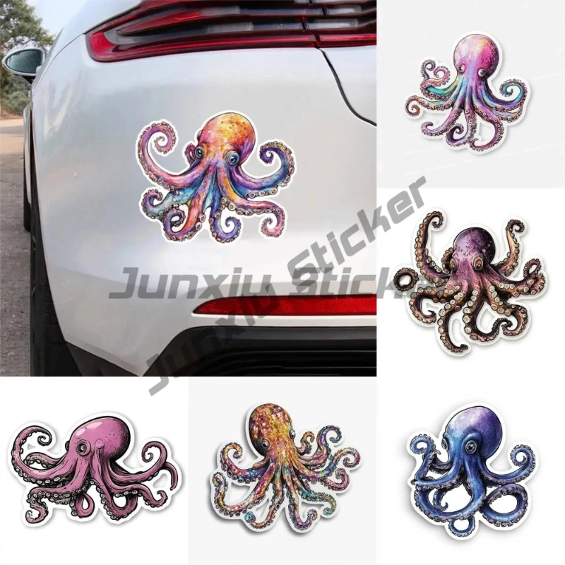 

Octopus Tentacle Car Sticker Animal Waterproof Vinyl Decal on Bumper Rear Window Laptop Self-adhesive Decal