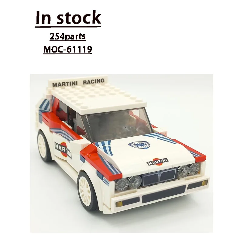 

MOC-61119 маленький классический суперкар гоночный строительный блок модель254 части MOC креативный подарок для мальчиков детская игрушка-строитель на день рождения
