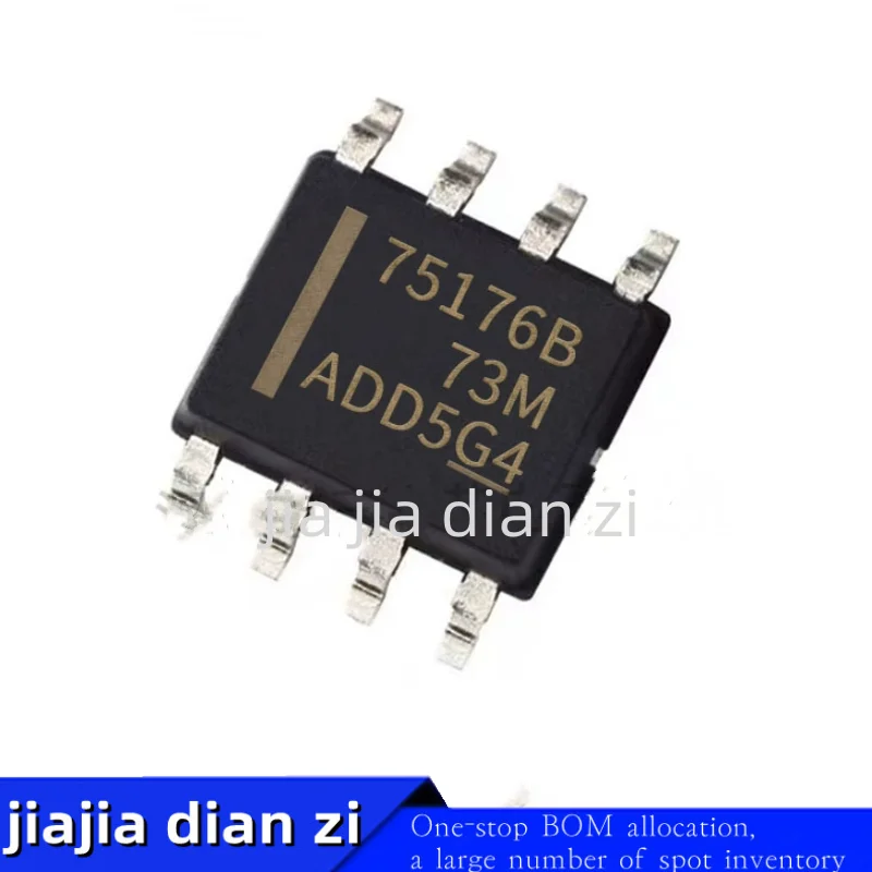 10 قطعة/الوحدة 75176B SN75176BDR SOP-8 RS-422/RS-485 رقائق ic الإرسال والاستقبال في المخزون