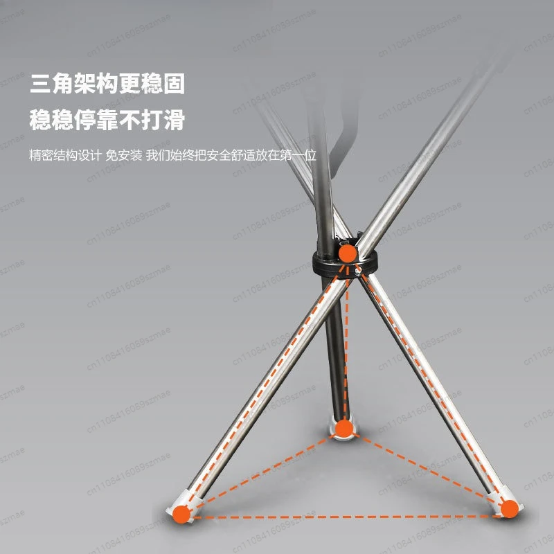 Folding Travel Cane Stool Anti-Fall Thickened Portable Triangular Stool Adjustable Telescopic Seat Cane for Hiking