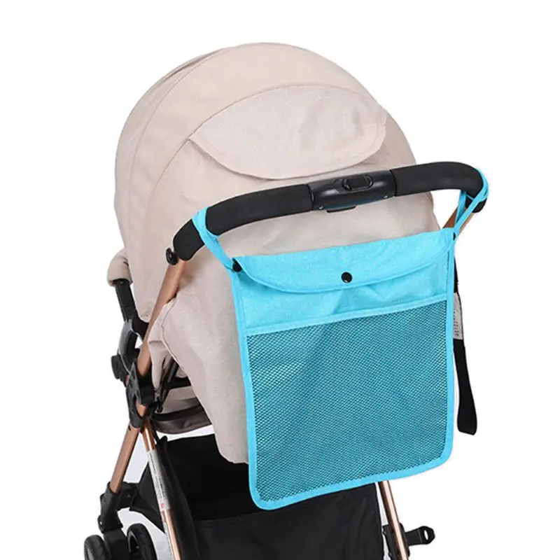 Malla para cochecito bebé 77HD, bolsillo para asiento, cochecito bebé multifuncional, carrito bebé, bolsa red para