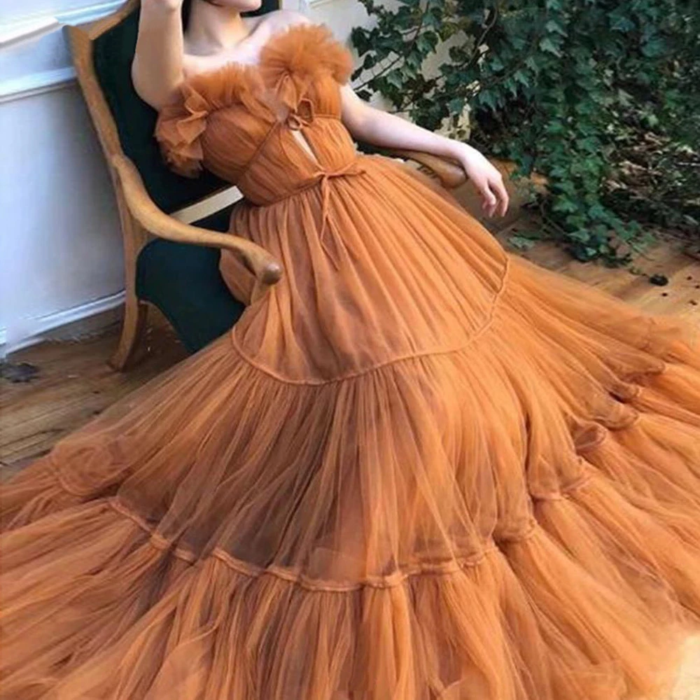 

BridalAffair Pleats Soft Tulle Prom Dresses Sweetheart Sleeveless Long Evening Dress Princess Party Gowns with Belt Custom Made