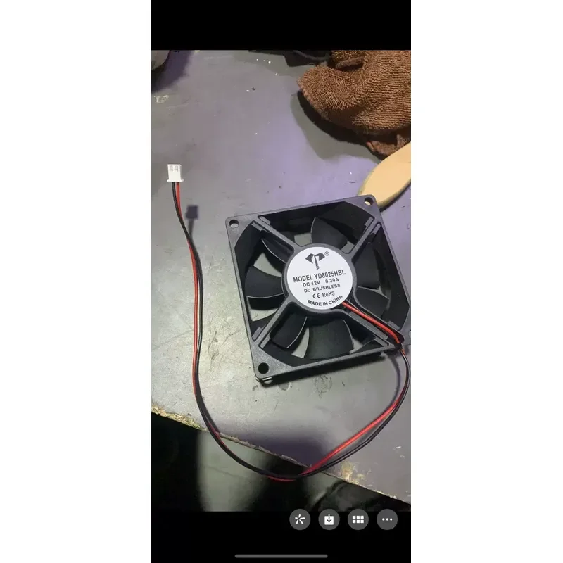 for Yida YD8025HSL BL DC 12V 0.30A 8CM Silent Cooling Fan for PC Power Supply Chassis Case