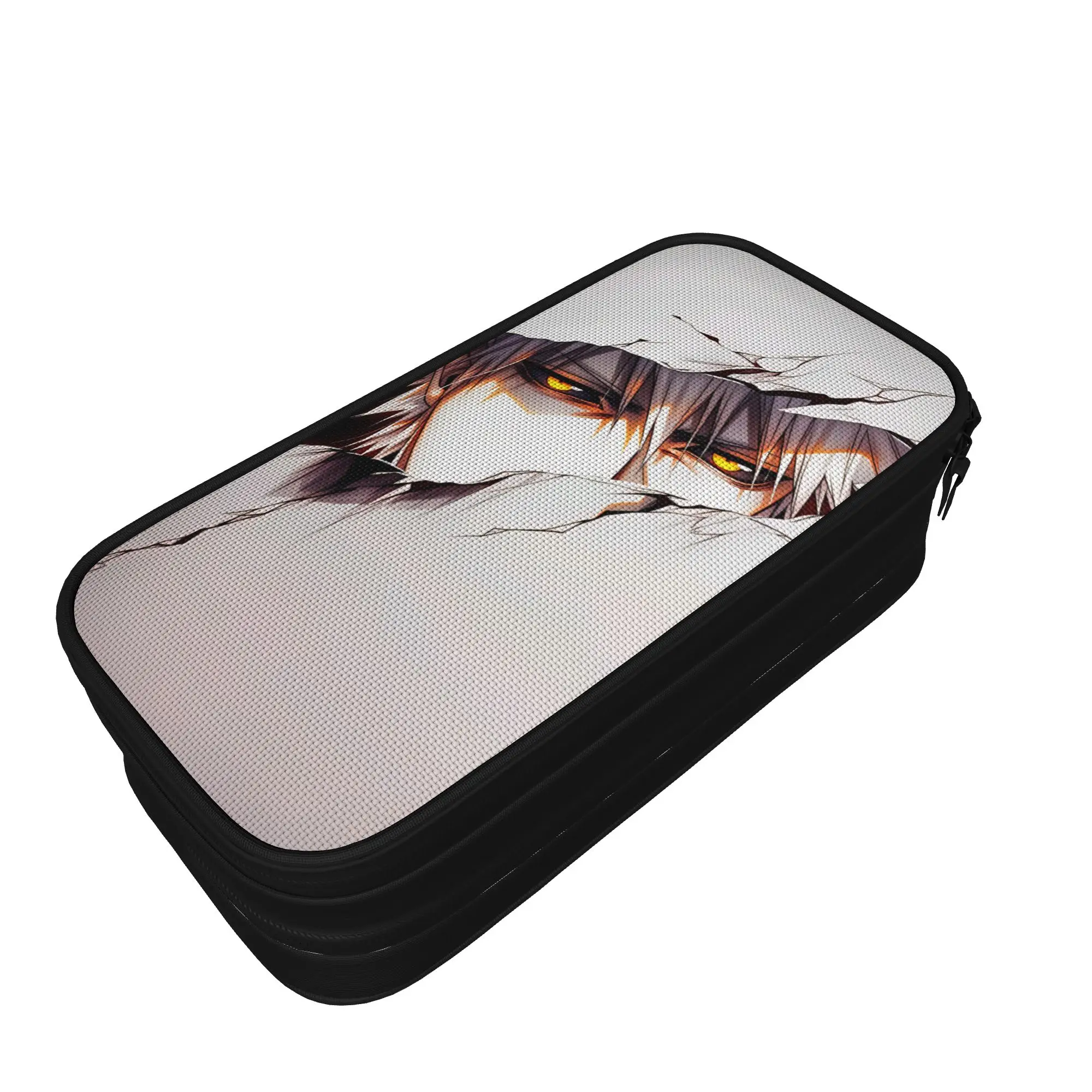 B-Bleachs Characters Pencil Case  Large Pencil Box Students Zipper Vintage School Pencil Cases Design Supplies