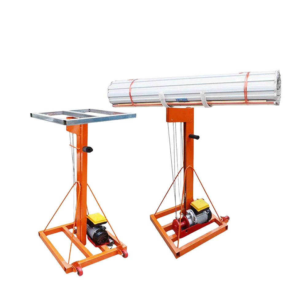 

Multifunctional Lifting Crane Ceiling Hoist for Roller Door HVAC Fire Pipe Glass Lifting 3/4/5M Lifting Height