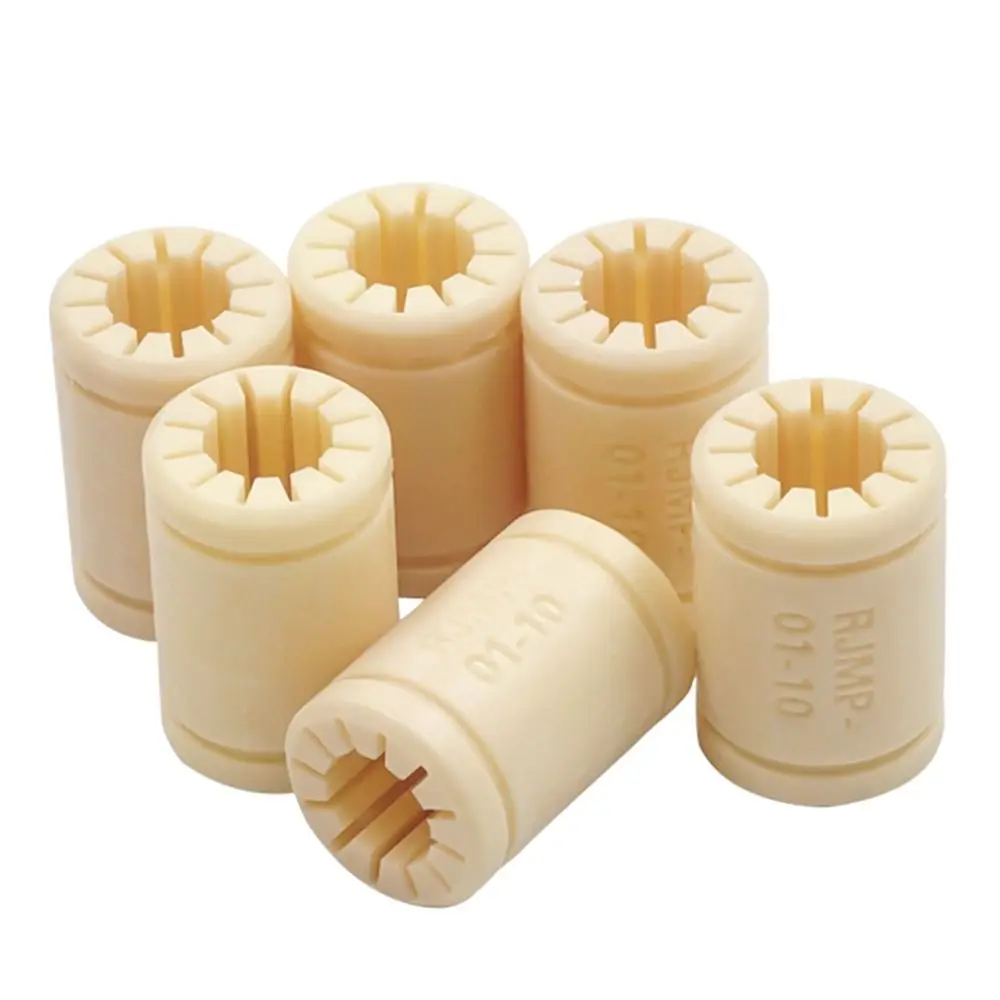1PC New RJMP-01 RJ4JP-01 RJMP-01-10 Linear Bearing DIY Solid Bearing Shaft Plastic Dustproof Bushing Polymer 3D Printer Parts