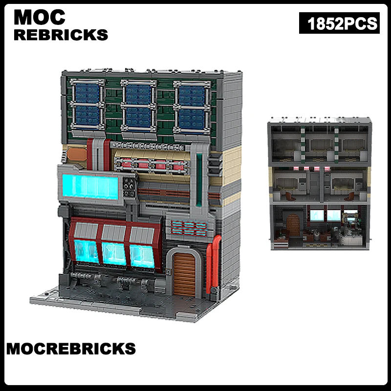 Famous Star Movie Modular House City Street View Assembling MOC Building Blocks Technology Bricks Adult Toys Christmas Gifts