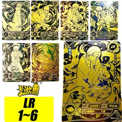 Kayou LR Card 1~6 Naruto Sasuke Watergate Rare Collection Flash Bronzing Cartoon Toys Card Update To 06 Christmas Gift