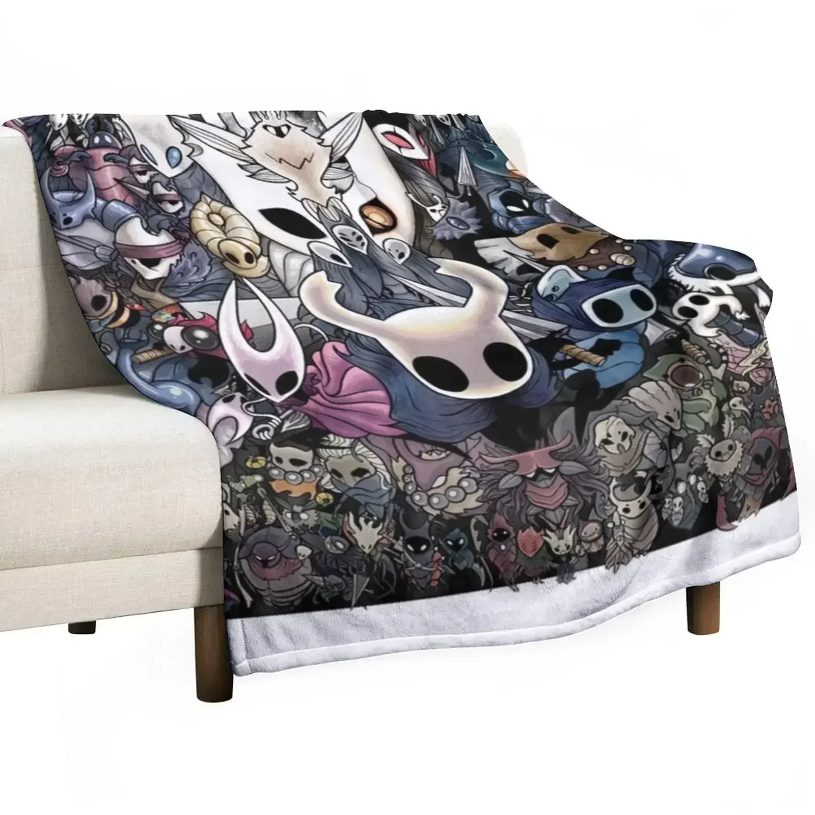 

hollowknight Throw Blanket Soft Plush Plaid Bed Fashionable warm winter warm for winter Blankets