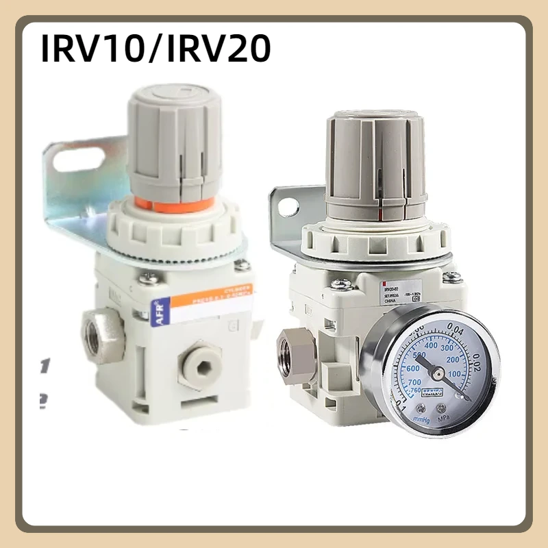 

IRV Negative pressure vacuum regulator IRV10/IRV20 Straight/Elbow fittings with Pressure gauge/Digital pressure switch regulator