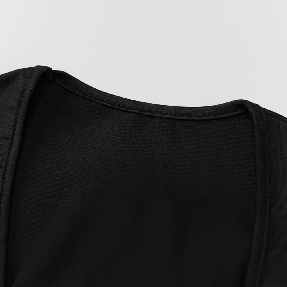 Abiti da donna Abiti primaverili aderenti alla moda slim ritagliati tinta unita manica lunga scollo profondo maxi abiti avvolgenti