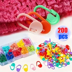 50-200pcs Mix Color Knitting Tools Mini Resin Small Clips Pin Locking Stitch Marker Crochet Sewing Needle Clip Hooks Accessories