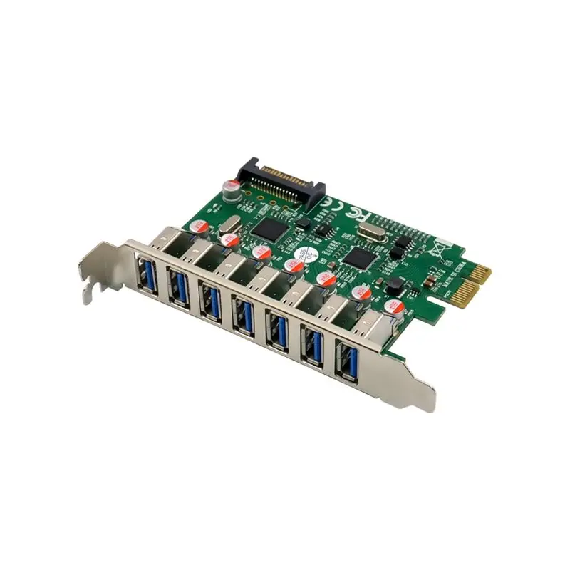 A29F-ST69 Pcie X1 VL812 7 Port USB 3.0 5G Speed Industrial Computer Equipment Multi-Functional Convenient Expansion Card