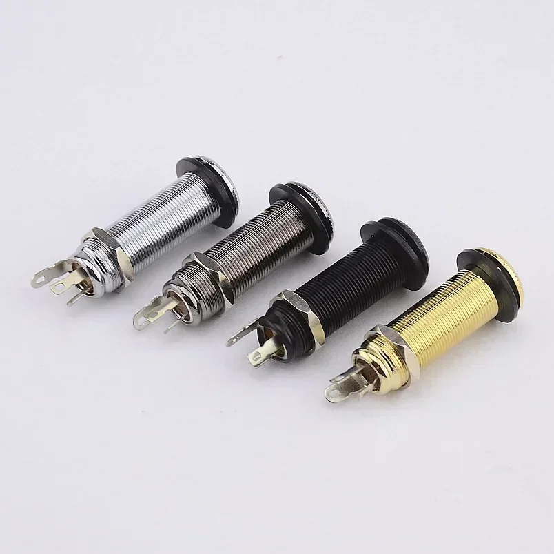 QX Music Store-1 Piece Stereo Long Threaded  Output Jack for Electric Guitar Bass ( #0397 ) 【Made in Korea】