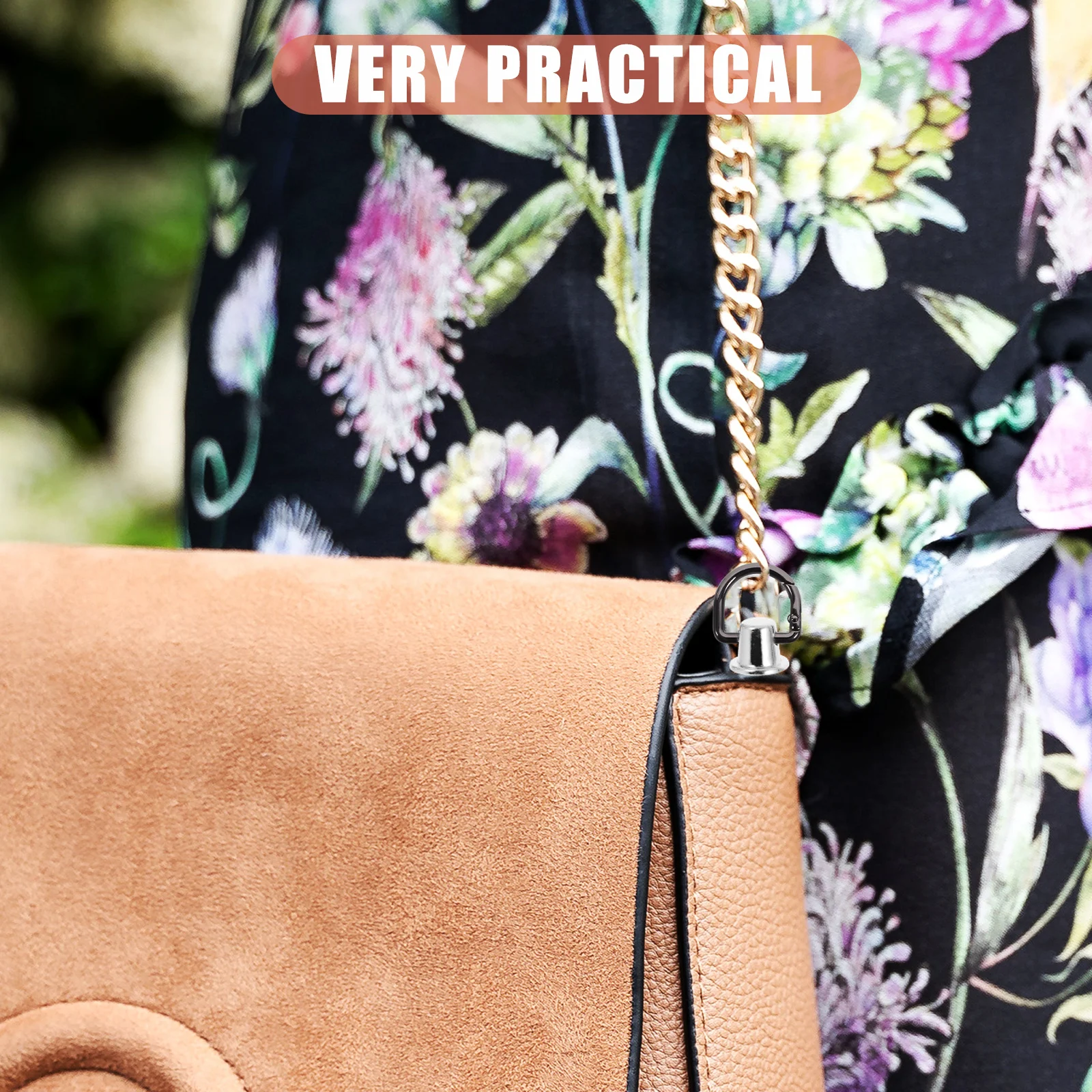 

4Pcs Portable D Shaped Spring Buckle for Handbags Backpacks Shoulder Bags Easy Carry Good Mechanical Properties