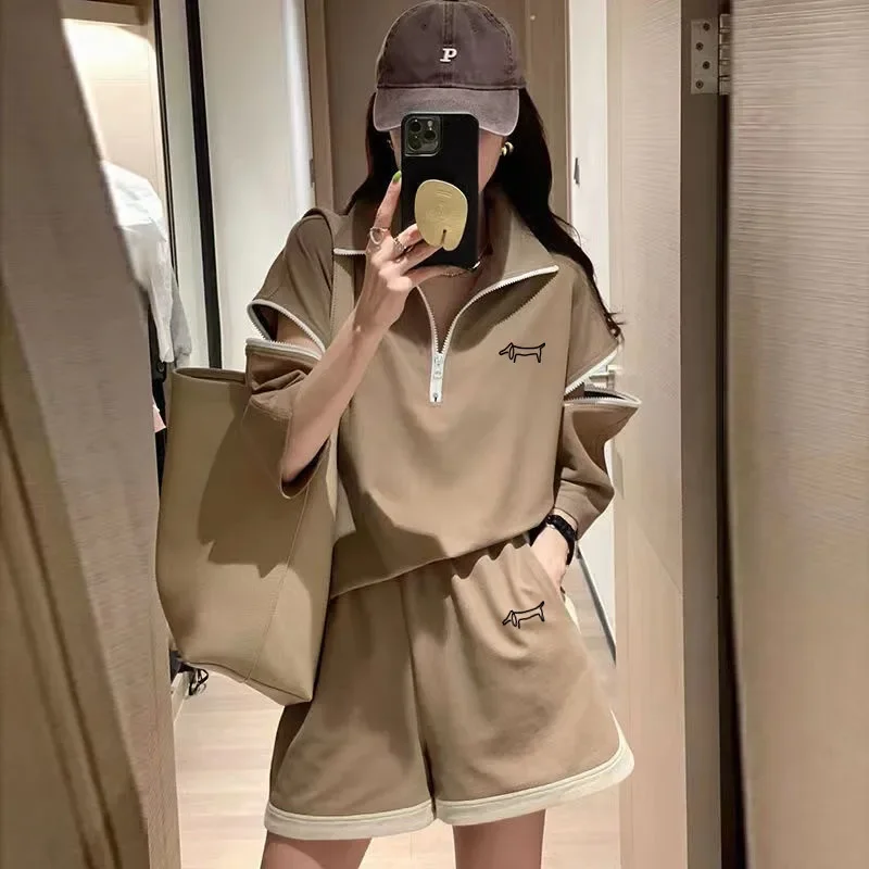 Personalized design Women Golf Wear 2024 Summer New Two Piece Set Luxury Brand Golf Suits Korean Fashion SweatSuit Women\'s Set