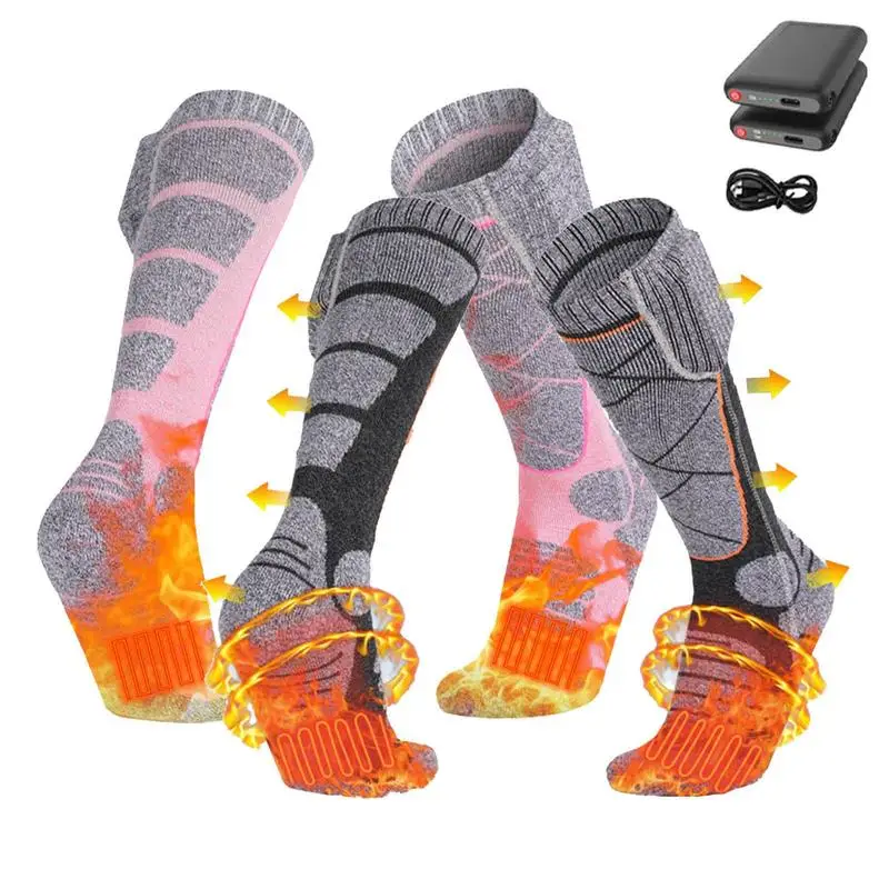 

Electric Socks Electric Heated Socks With 3-level Temperature Adjustment 5000mAh Rechargeable Warm Electric Socks For Men And