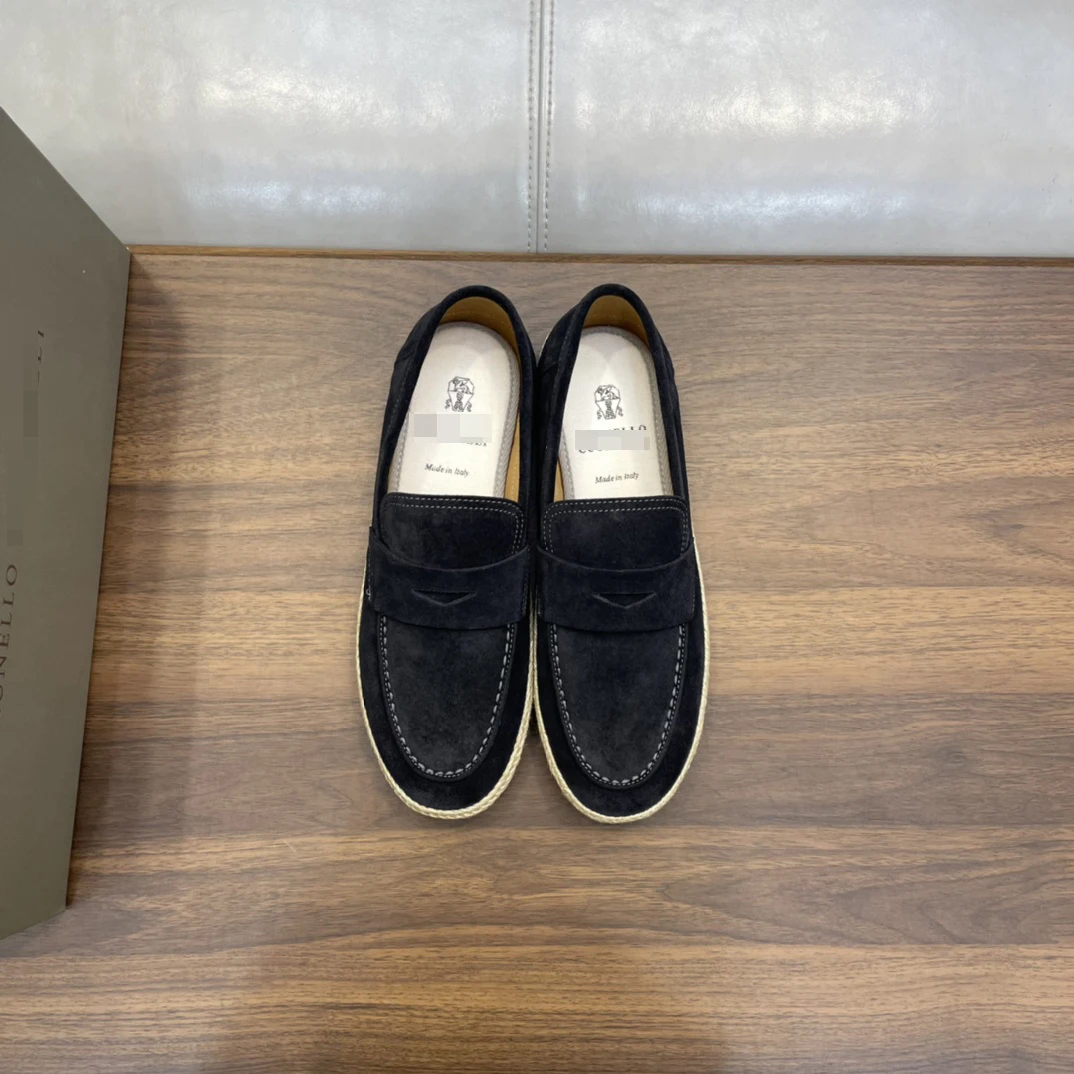 2024  DIKU  JING  Men's classic casual shoes, slip-on shoes with imported cowhide insole + full cowhide lining