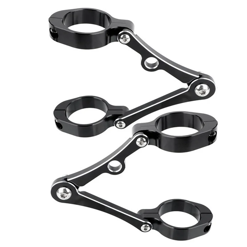 

N26R-Motorcycle Universal Headlight Bracket Mount Clamp For 39Mm-41Mm Adjustable Headlight Mount Clamp