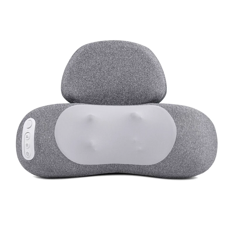 Rechargeable cervical massage pillow with memory foam, featuring heat therapy and kneading functions for neck massage