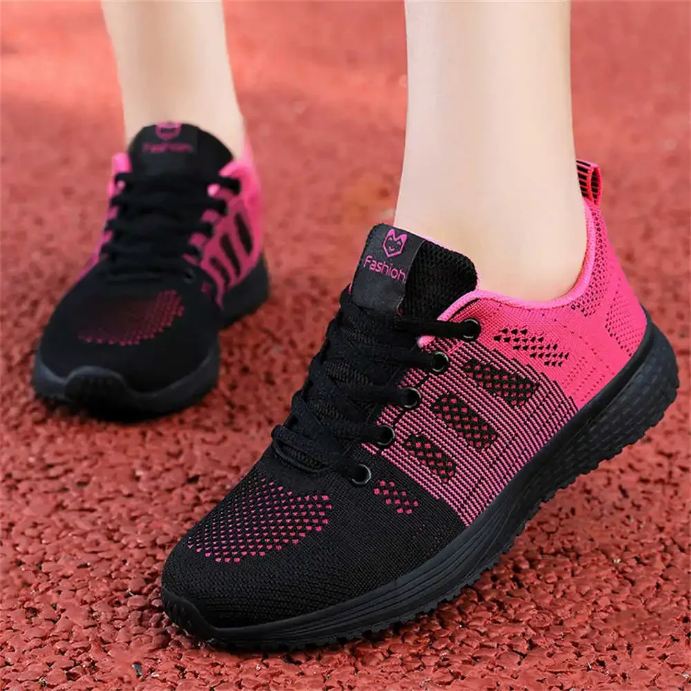 Non Slip Demi-season Woman Black Sneakers Black Shoes For Women Hot Pink Boots Sport Tennes Super Comfortable Cheaper