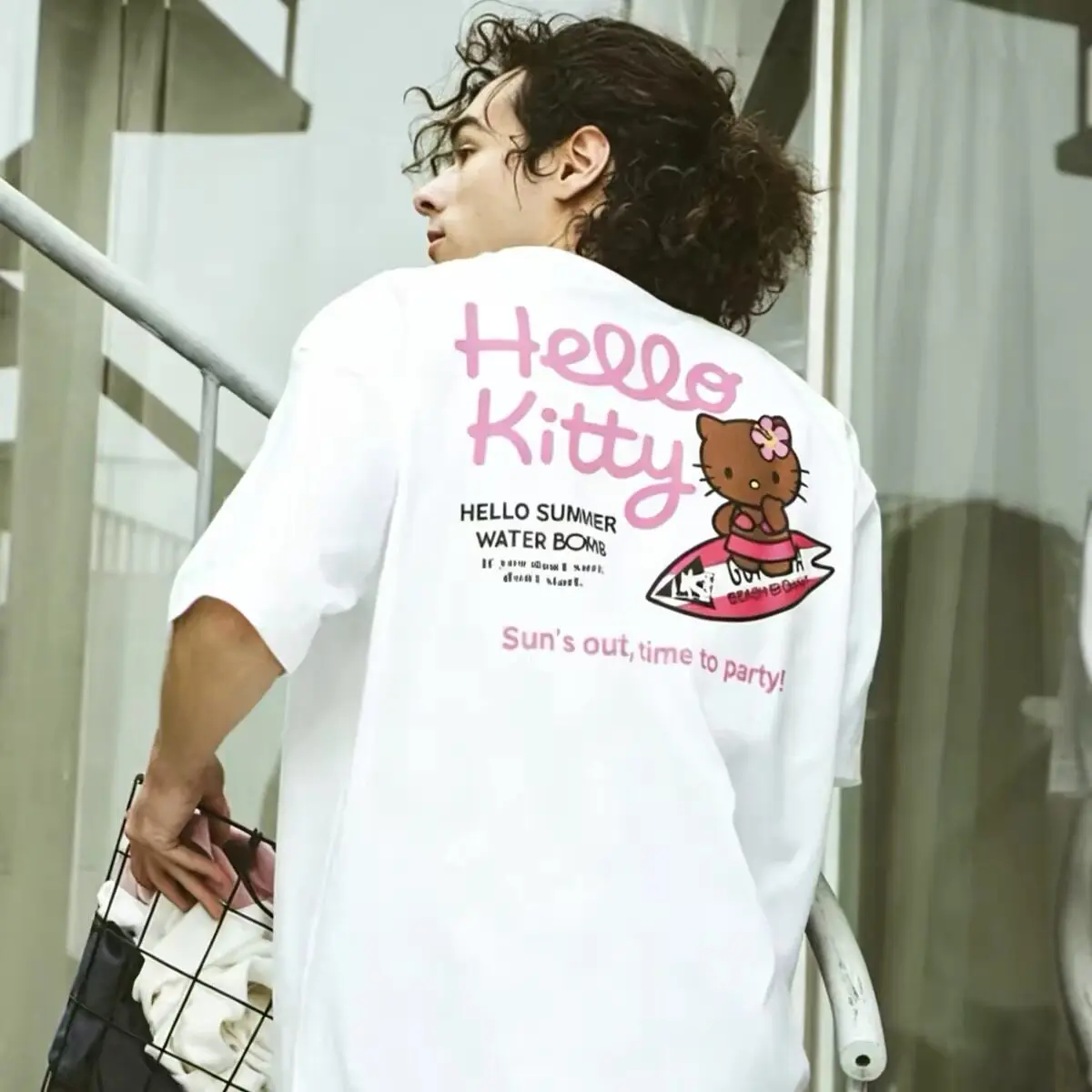 2026 Sanrio Hello Kitty Summer Men's and Women's Parent-Child Pure Cotton T-Shirt Comfortable Breathable High-Quality Ins Y2K