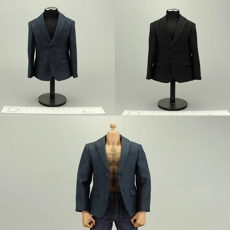 

1/6 Soldier Action Figures Trendy Suit Coat Clothes Model for 12-inch M35/AT027 Male Strong Muscle Body Decoration