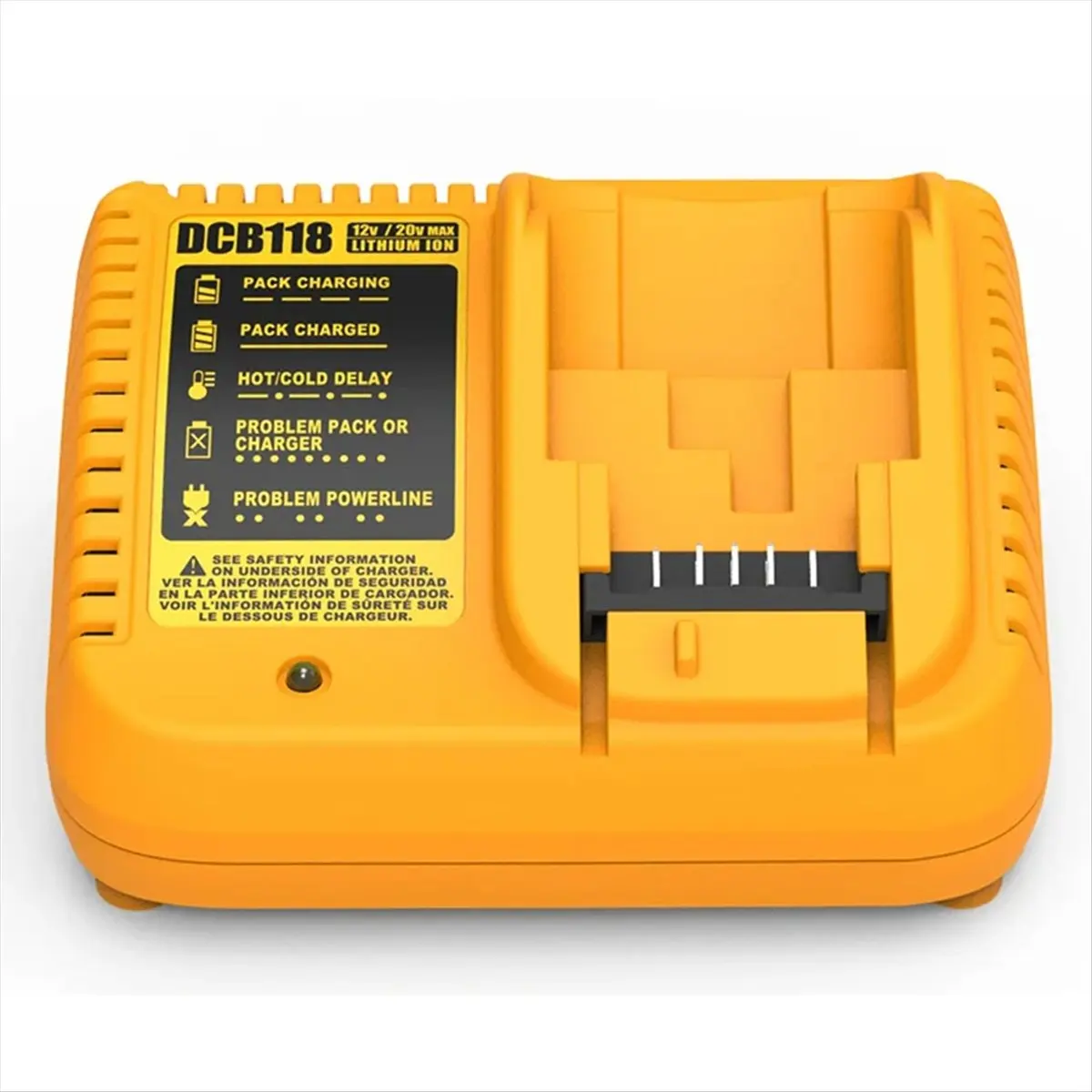 

Зарядное устройство для литиевых аккумуляторов Dewalt DCB118 DCB112 10.8V 12V 14.4V 18V 20V DCB206 DCB205 DCB204 DCB203 DCB120, вилка UK