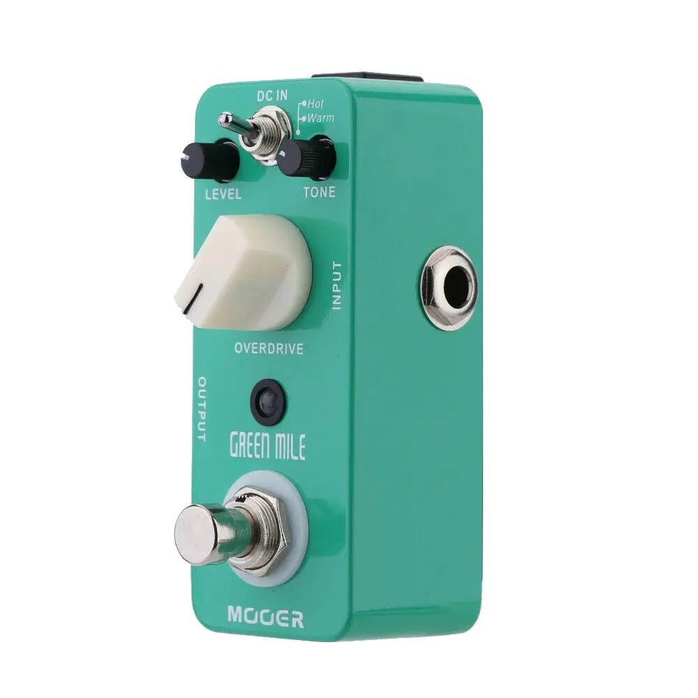 Mooer Electric Guitar Effect Pedal True Bypass for Guitar Pedal Effector Green Mile Micro Mini Overdrive Musical Instruments