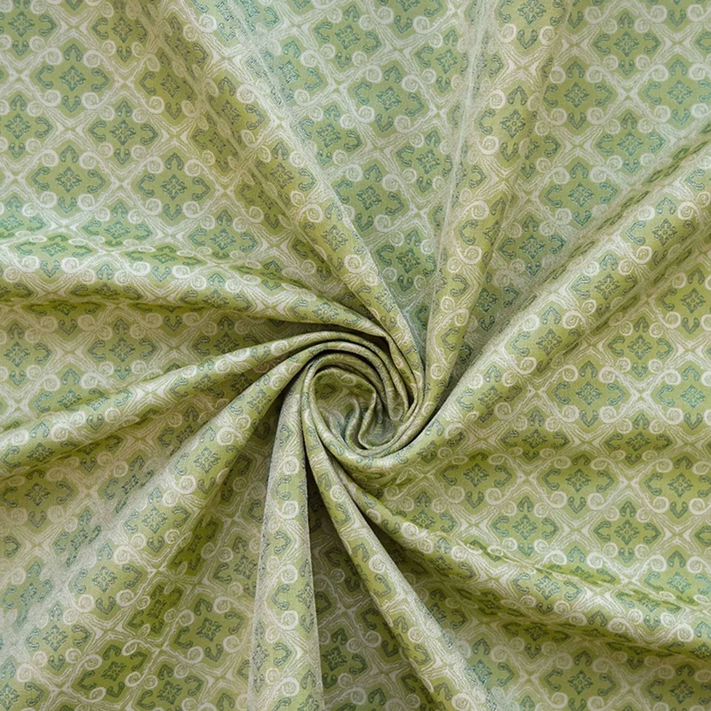 

Green Yarn Dyed Draping Jacquard Fabric New China Chic Pillow Fashion Womens Dresses Fresh Diy Cosmetic Bag Decorative Fabrics