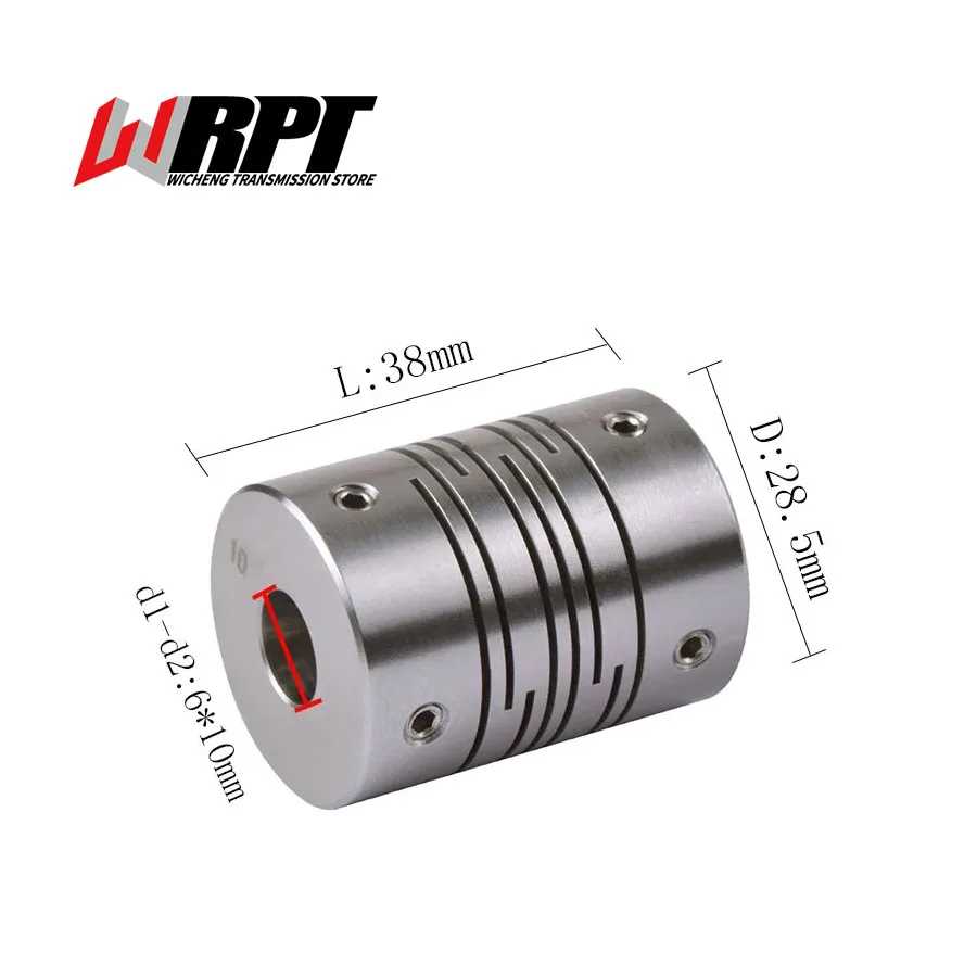 CIG Parallel Line Coupling Top Wire Connection Motor Encoder Coupling Stainless Steel Flexible Coupler CIG-28.5X38 CNC Parts