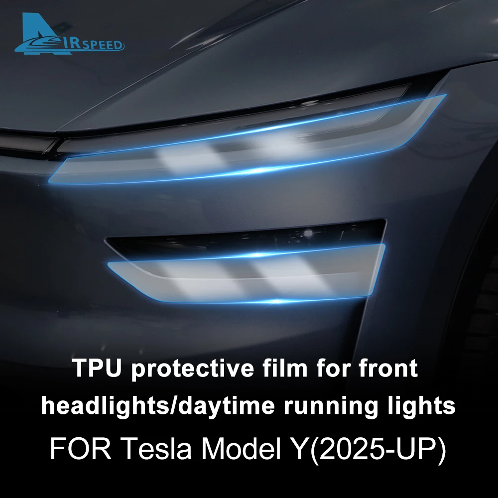 PPF Car Paint Protection Headlight Film For Tesla Model Y Juniper 2025-up Transparent Protective B-pillar Tail light Film view 3