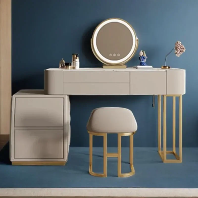 

Minimalist Furniture Comfortable Bedside Table Vintage Vanity Rattan Organizer Nordic Tocador De Maquillaje Bedrooms Furniture