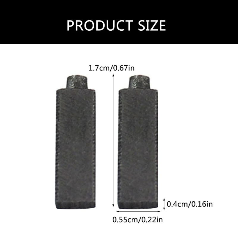 12개 4x5.5x17mm 카본 브러쉬 앵커 엔진 전기 헤어드라이어 장군 세트 918D