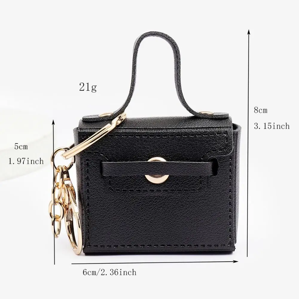 سلسلة مفاتيح كاواي بلون الحلوى ، حقيبة مربعة صغيرة ، شماعات حقيبة ظهر ، إكسسوارات صغيرة إبداعية ، جديدة