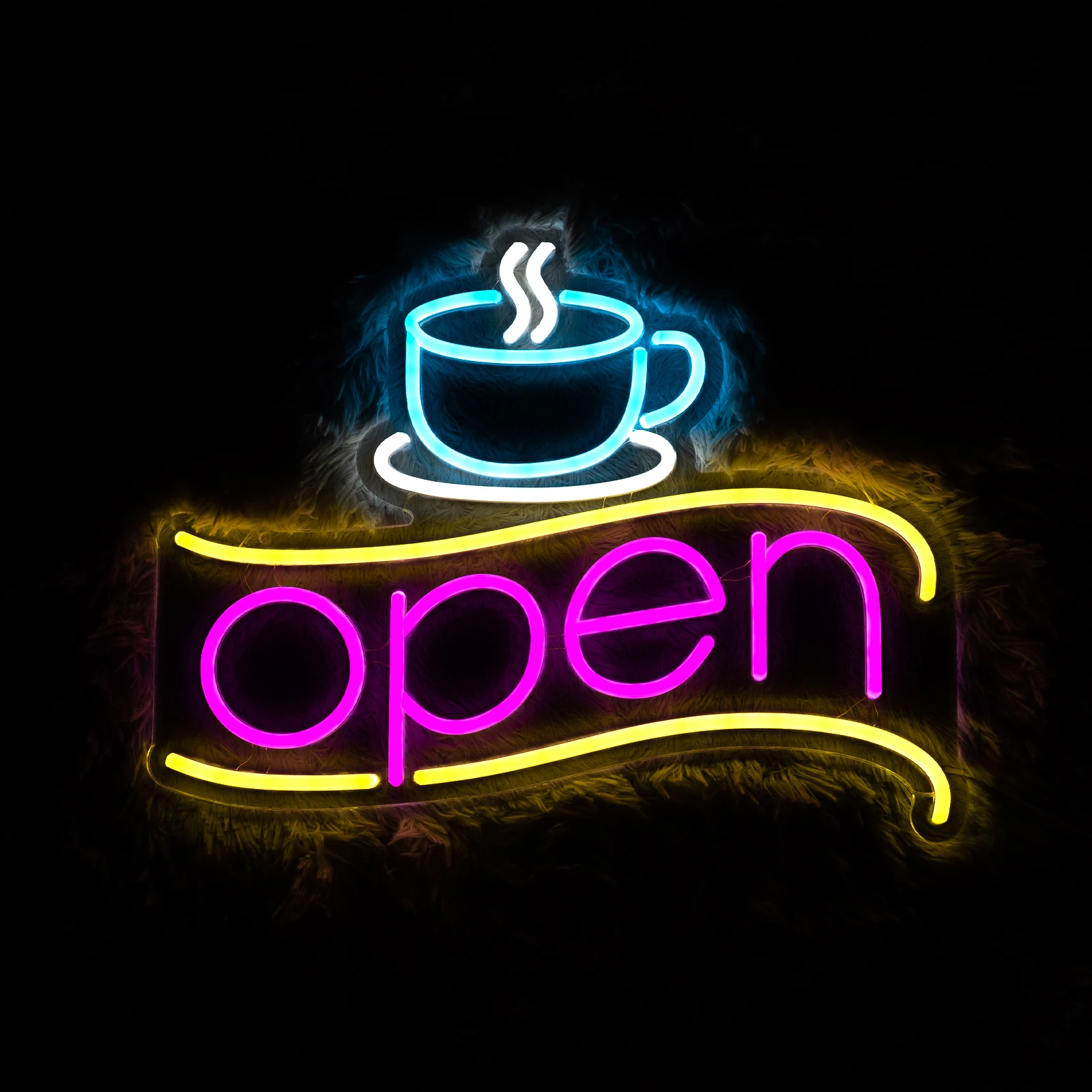 neon led sign para decoracao wall light cafe restaurante sala de descanso loja open welcome 01