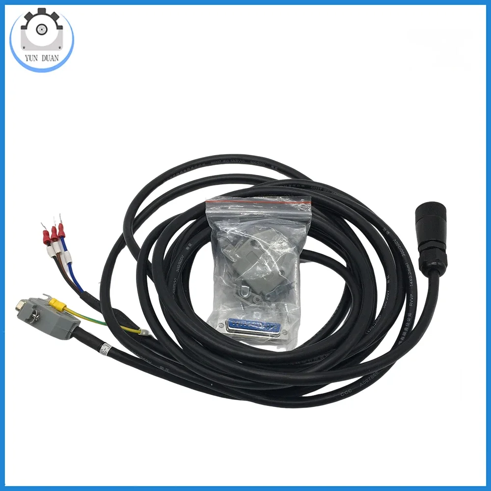 AC 서보 모터 드라이브 키트, 100W-600W 광학 인코더, 40ST/60ST Modbus RS485 + 3/5/10M 전원 케이블 인코더 케이블 AASD-15A 드라이버