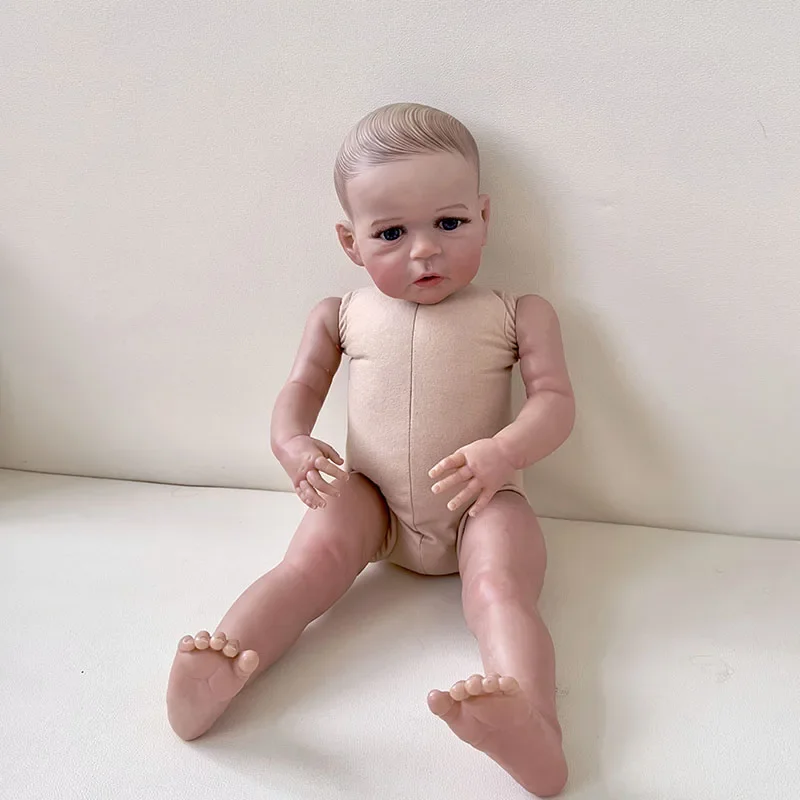 60Cm Reborn Peuter Levensechte Pop Al Geschilderd Afgewerkt Sandie Levensechte Soft Touch 3d Skin Art Pop (Zonder Kleding)