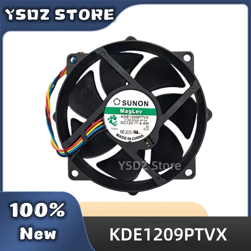 KDE1209PTVX 4-wire DC12V 4.4W 90*90*25MM For SUNON New Original Cooling fan Fast Shipping