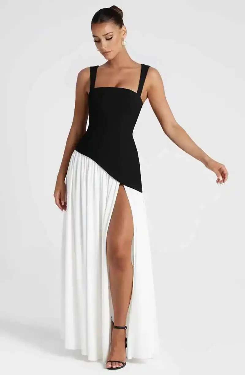 Fashion Colorfu Strapless Evening Dresses Side Slit With Long Scalf 2026 Custom Made  Formal Party Grown image 3