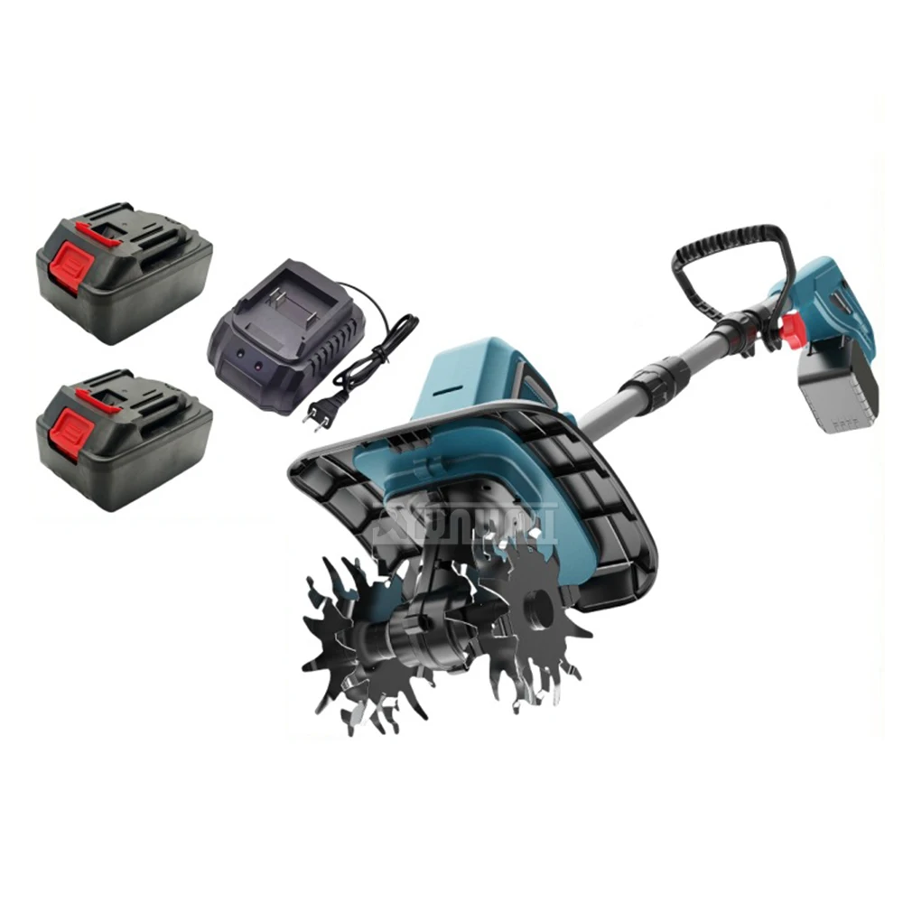 정원 가정용 농업 경운기 토양 준비 도구 휴대용 경운기 전기 회전식 괭이