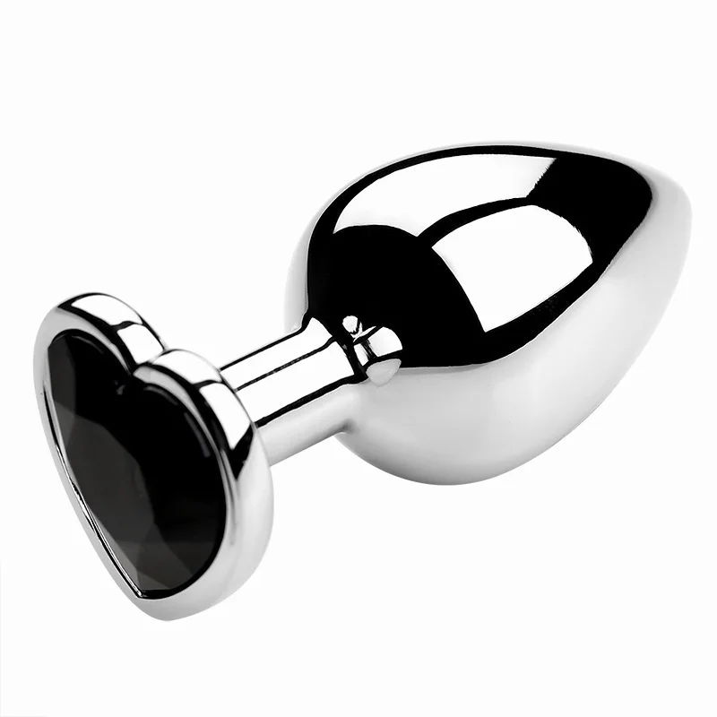 Three sizes Heart-shaped anal plug Stainless steel crystal anal plug Anal sex toy Prostate massager Anal stimulator dildo image 6