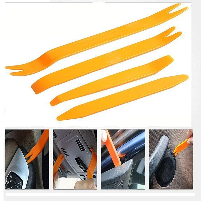 Car Audio Removal Tool Recorder Navigation Installation Removal Plastic Car Door Panel Center CD Navigation Plastic Pry Plate