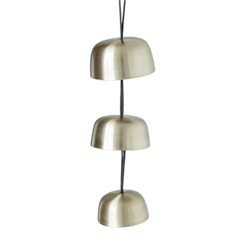 Three stacks of hanging ropes to wake up the singing bowl, touch the bell for meditation