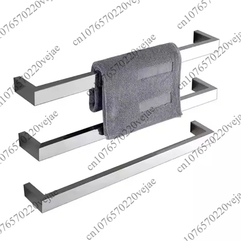 

1 шт. Электрический настенный полотенцесушитель из нержавеющей стали 304, модный квадратный, НОВИНКА