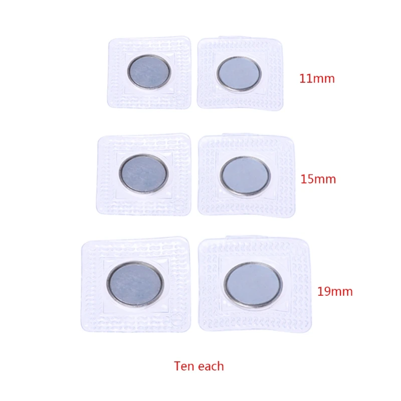 Y1UB 10 Sets Invisible Sew Magnet Fastener For Handbag Clothing