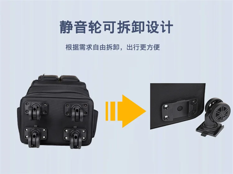 Business-Rucksack für den Außenhandel, Großer Multifunktionaler Doppel-Rucksack, Studentenrucksack, Leichtgewichtig – Detail 14