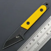 Eafengrow C1295 Fixed Blade Knife 9Cr18Mov Blade G10 Handle EDC Tool Neck Knife for Camping Hiking Fishing with kydex Sheath